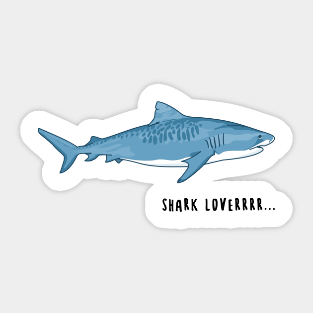 Shark lover Sticker by Little Red Giant